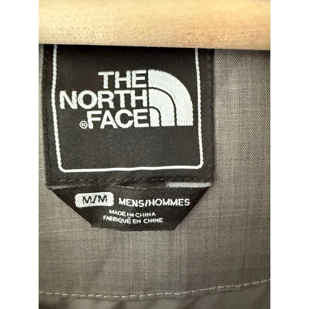The North Face Mens Grey Hooded Utility Jacket Full Zip Coat Medium M